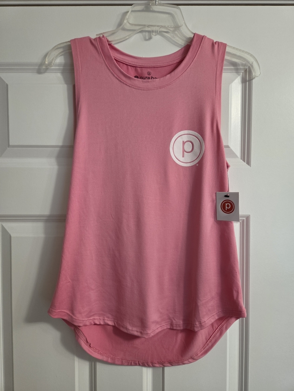 Pure Barre Pink Logo Muscle Tank